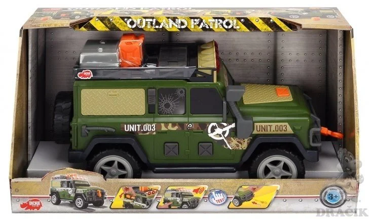 Jeep de patrulare Dickie Military cu sunet si lumina, 34 cm foto