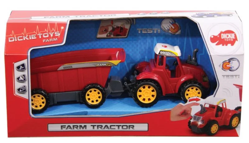 Tractor cu lumina si sunet Dickie, 30 cm foto
