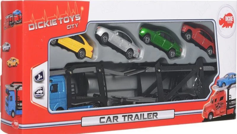 Set de masini Dickie Car Trailer, 28 cm foto