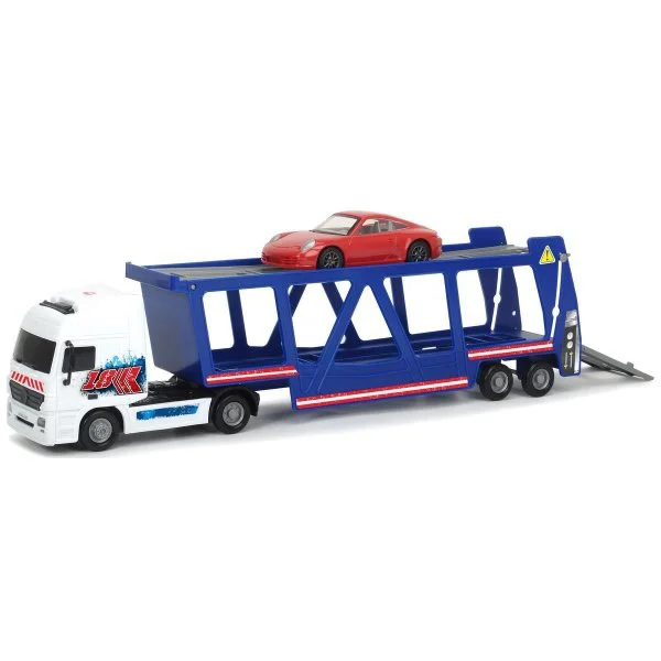 Trailer cu masina Porsche Dickie, 1:43 foto
