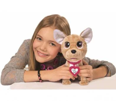 Catel interactiv Chihuahua Simba CCL "Happy" cu gentuta, 20 cm foto