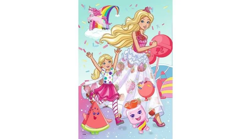 Puzzle Trefl Mattel Barbie "Barbie World", 100 piese foto