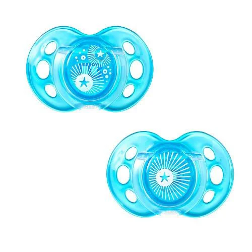 Силиконовая пустышка Tommee Tippee дневная Air Style (6-18 мес.), 2 шт.