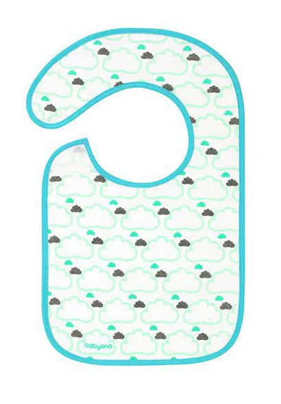 Baveta din bumbac BabyOno "Flavour Explorer" cu strat impermeabil (6+ luni) foto