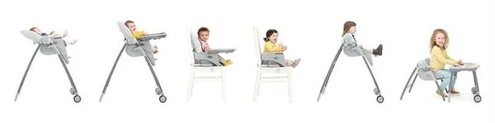 Scaun de masa 6 in 1 Joie Multiply Petite City, 6 luni - 6 ani foto