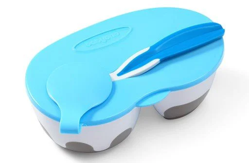 Миска двухсекционная с ложкой BabyOno