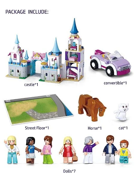 Конструктор Sluban Girl's Dream Sapphire Castle foto