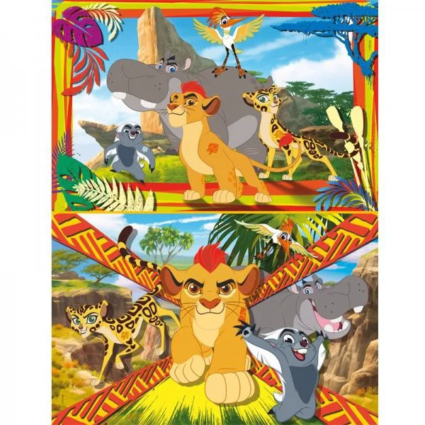 Puzzle Clementoni Disney Lion Guard, 2 in 1 (60+60 piese) foto