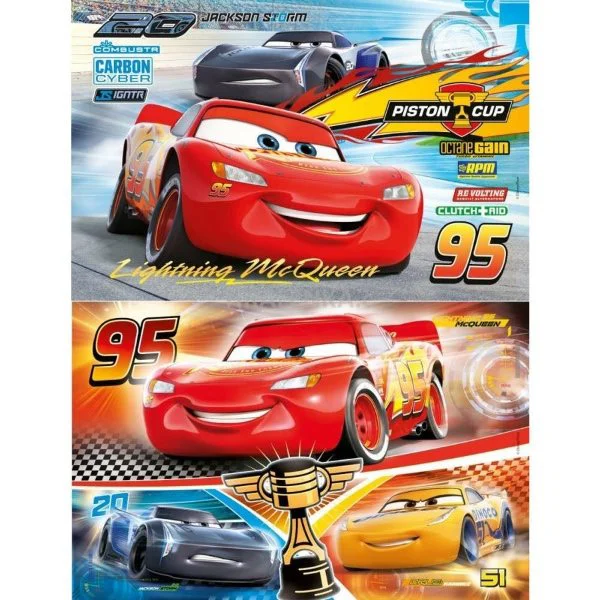 Puzzle Clementoni Disney Cars 3, 2 in 1 (60+60 piese) foto