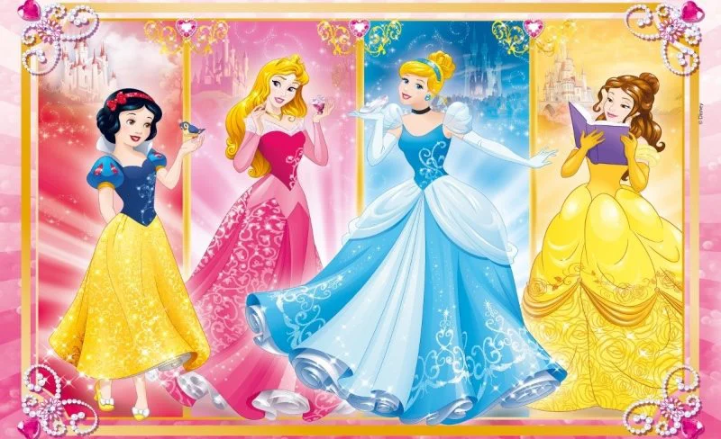 Puzzle Clementoni Disney Princesses, 2 in 1 (60+60 piese) foto