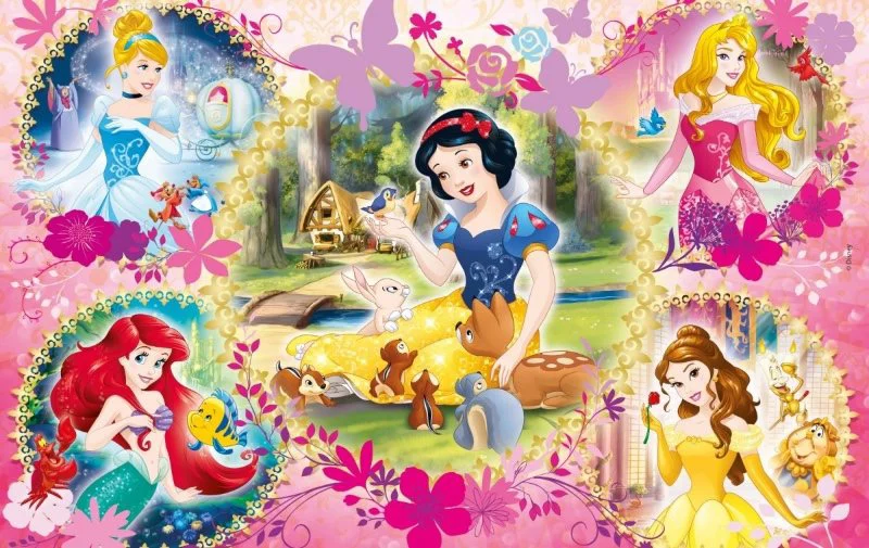 Puzzle Clementoni Disney Princesses, 2 in 1 (60+60 piese) foto