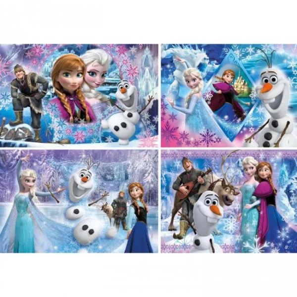 Puzzle Clementoni Disney Frozen, 4 in 1 (20+60+100+180 piese) foto