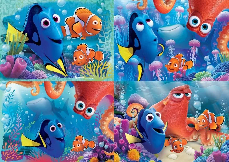 Puzzle Clementoni Disney Finding Dory, 4 in 1 (20+60+100+180 piese) foto