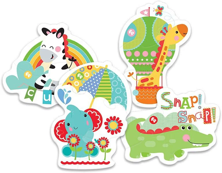 Puzzle Trefl Baby Classic - Fisher Price Rainbow Forest, 4 in 1 (2+3+4+5 piese) foto