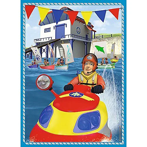 Puzzle Trefl Fireman Sam "Sam's Team", 4 in 1 (35+48+54+70 piese) foto
