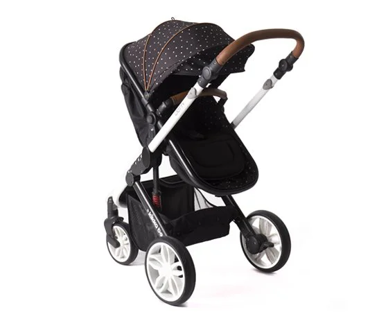 Carucior transformabil 2 in 1 Kikka Boo Dotty Brown foto