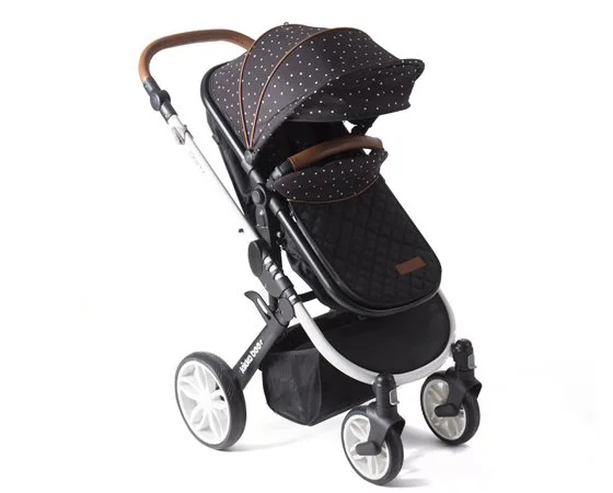 Carucior transformabil 2 in 1 Kikka Boo Dotty Black foto
