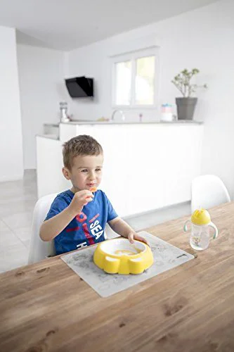 Farfurie anti-alunecare Badabulle Sunshine Yellow foto