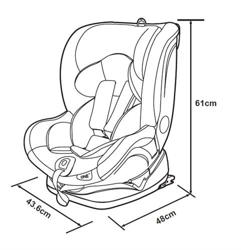 Scaun auto Rotativ cu isofix 4 in 1 Apramo ONE 0-36 kg Everton Beige foto