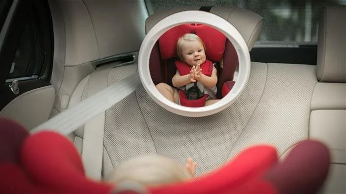 Oglinda auto Apramo Iris Baby LED pentru supravegherea bebelusilor foto
