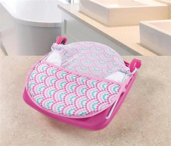 Suport pentru baita Summer Infant Deluxe Pink Stripes foto