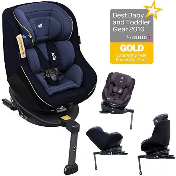 Scaun auto rotativ cu isofix Joie Spin 360 Navy Blazer 0-18 kg foto