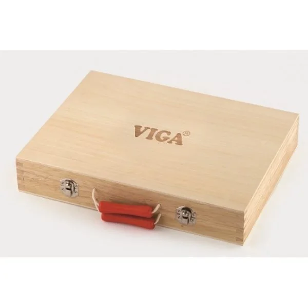Set de instrumente din lemn Viga Toys Tool Box, 10 piese foto