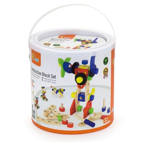 Деревянный конструктор Viga Toys, 68 эл.