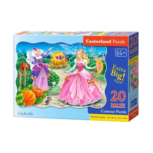 Puzzle Castorland Cinderella, 20 MAXI piese foto
