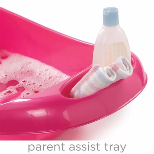 Set cadita si suport de baita Summer Infant Splish 'n Splash Pink foto
