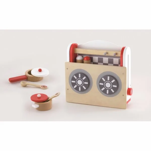 Mini Aragaz din lemn Viga Toys Table Top Foldable Cooker foto