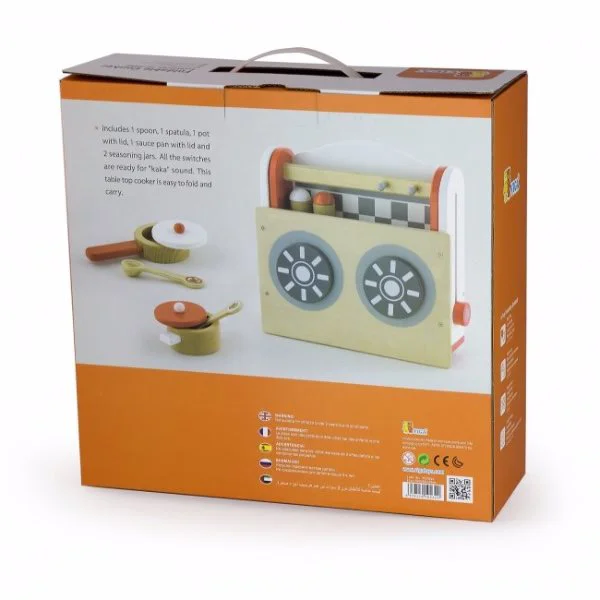 Mini Aragaz din lemn Viga Toys Table Top Foldable Cooker foto
