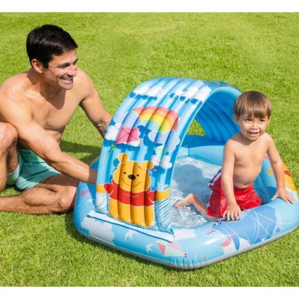 Piscina cu fund gonflabil pentru copii Intex Winnie the Pooh (1-3 ani) foto