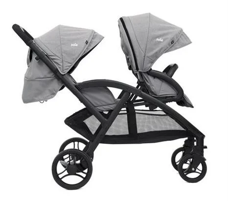 Carucior pentru gemeni Joie Evalite Duo Gray Flannel foto
