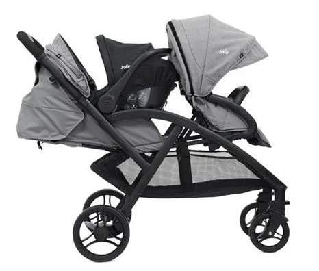 Carucior pentru gemeni Joie Evalite Duo Gray Flannel foto