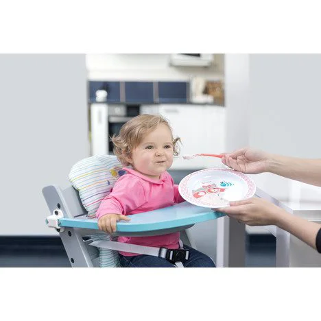 Farfurie pentru mancare Badabulle Blue Beaver foto
