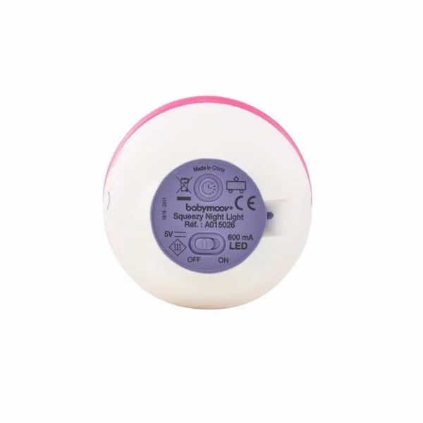 Lampa de veghe Babymoov Squeezy Pink