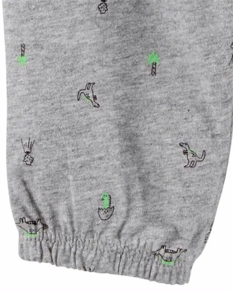 Carter's Set 3 piese Dinozaur - body, tricou si pantaloni foto