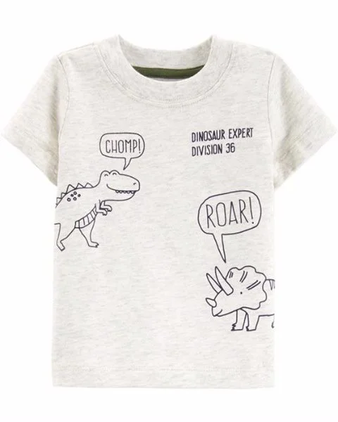 Carter's Set 3 piese Dinozaur - tricou, camasa si pantaloni foto