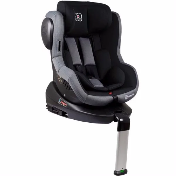 Scaun auto rotativ 360 cu isofix BabyGo ISO 0-18 kg Black