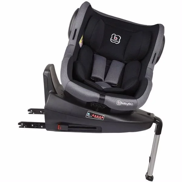 Scaun auto rotativ 360 cu isofix BabyGo ISO 0-18 kg Black