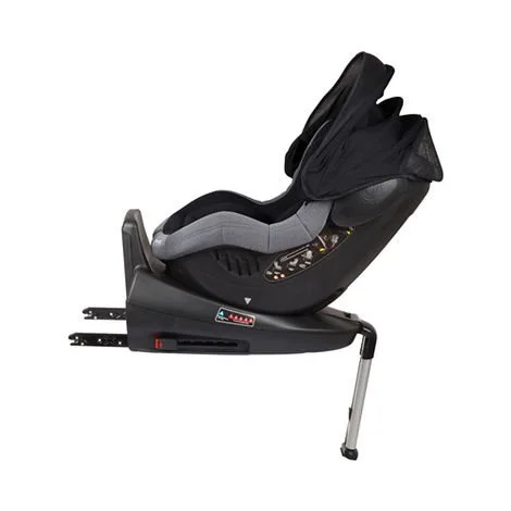 Scaun auto rotativ 360 cu isofix BabyGo ISO 0-18 kg Black