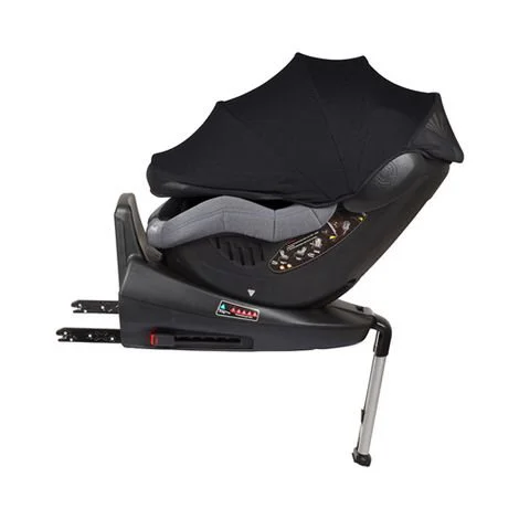 Scaun auto rotativ 360 cu isofix BabyGo ISO 0-18 kg Black