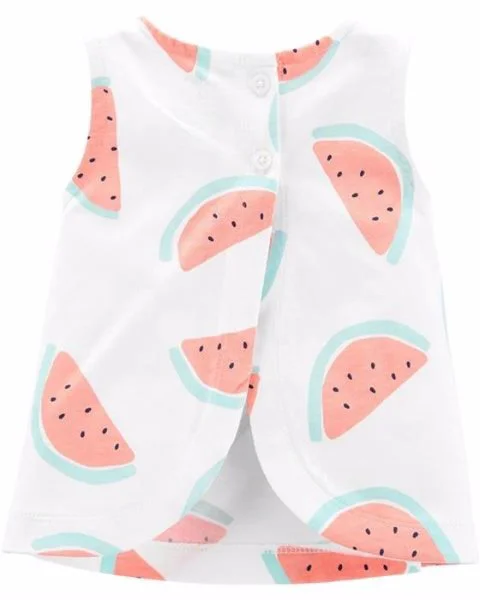Carter's Set 3 piese Pepene - body, top si pantaloni scurti foto