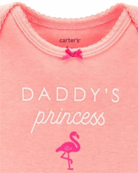 Carter's Set 3 piese Flamingo - 2 body si pantaloni foto