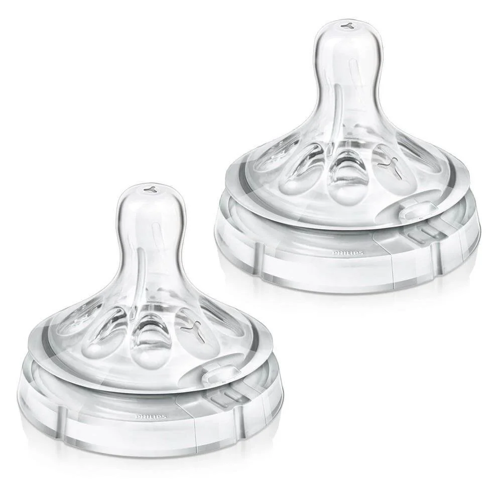 Tetina Philips AVENT Natural, 2 buc., flux pentru terci (6+ luni) foto