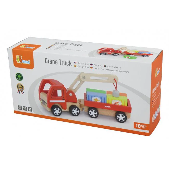 Деревянный игровой набор Viga Toys Crane Truck foto