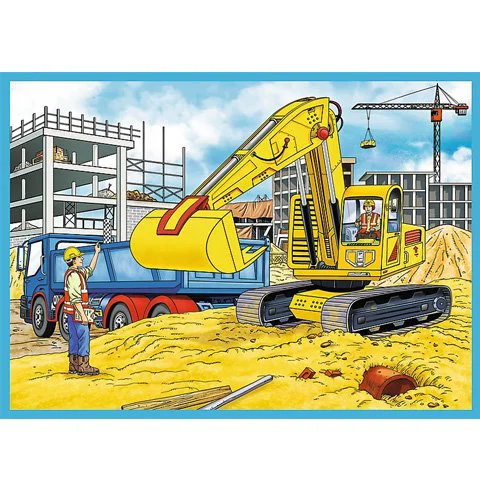 Пазл Trefl Large construction machines, 4 в 1 (35+48+54+70 эл.) foto