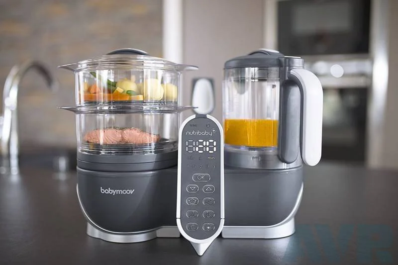 Многофункциональный кухонный комбайн 5 в 1 Babymoov Nutribaby+ Industrial Grey