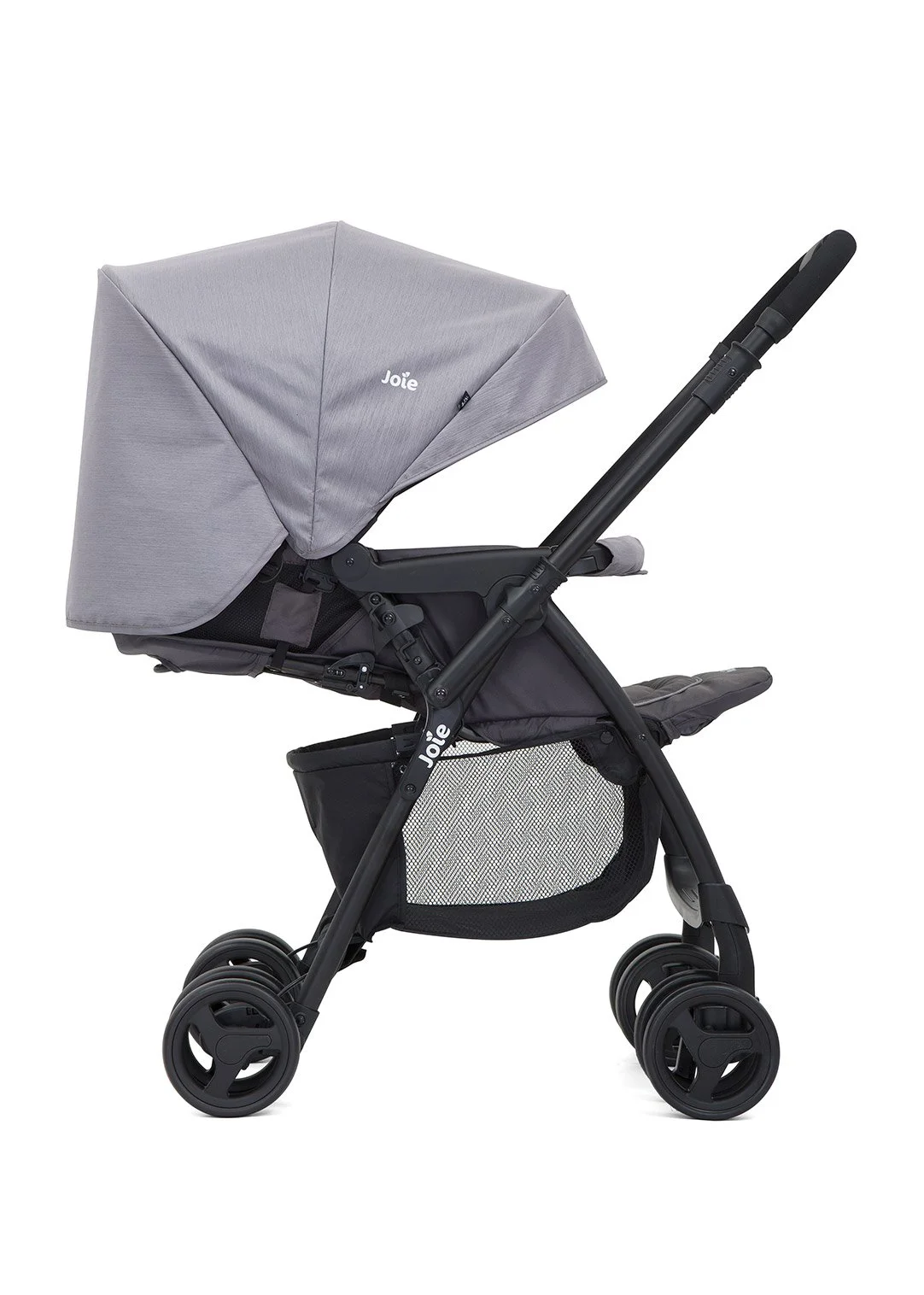 Carucior cu maner reversibil Joie Mirus Dark Pewter foto